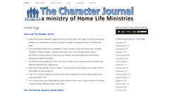 Desktop Screenshot of characterjournal.com